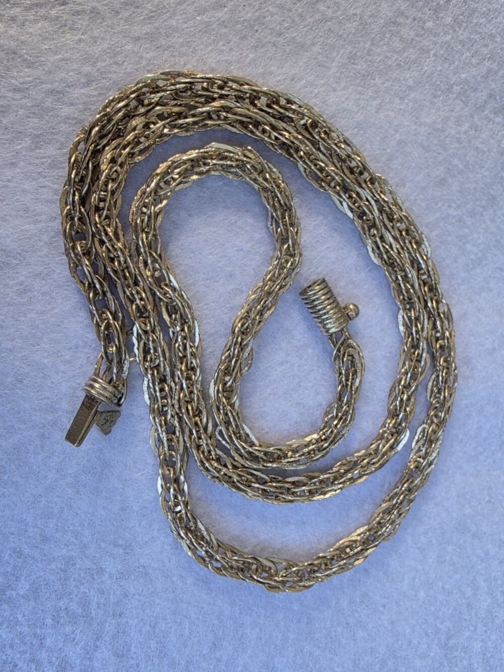 Sterling Silver Multi-strand Rope Chain Necklace - 19.35g